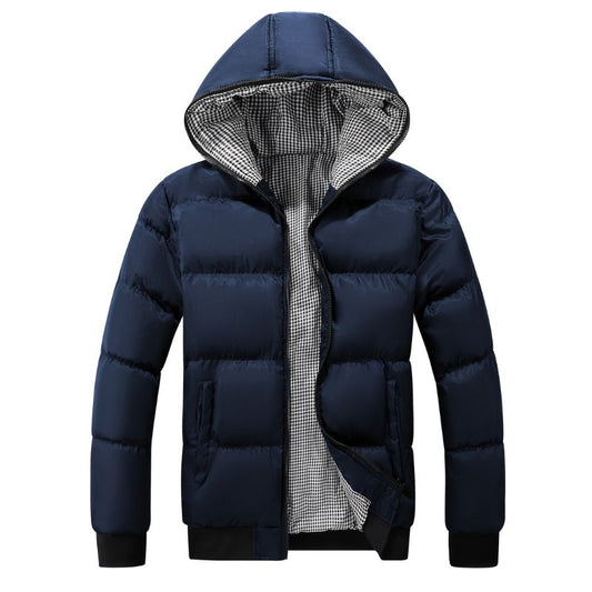 Herren Warme Winterjacke mit Kapuze