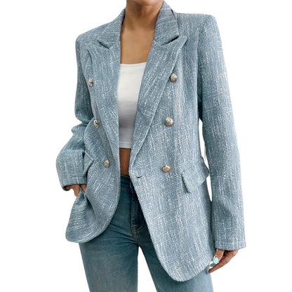 Damen Klassischer Blazer mit Knöpfen