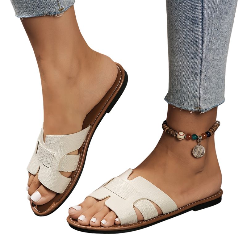 Damen Slip-On Flache Sandalen – Leicht und Stilvoll