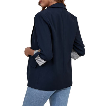 Damen Blazer mit Hochkrempelbaren Ärmeln