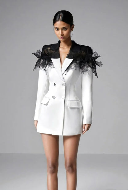 Modin Mode - Lace Power Blazer-Kleid